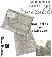 Tris Centrini Renato Balestra Smeralda con Swarovski